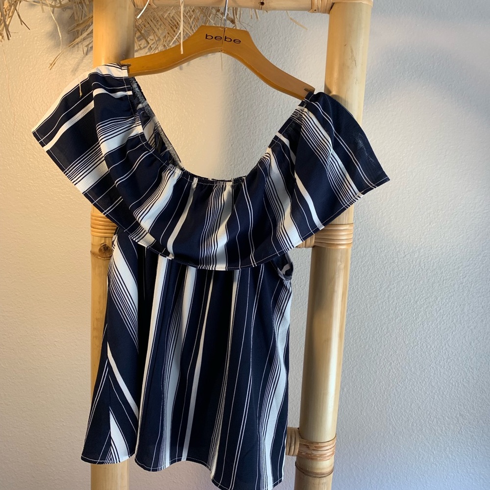 Off the shoulder striped top from Nordstrom